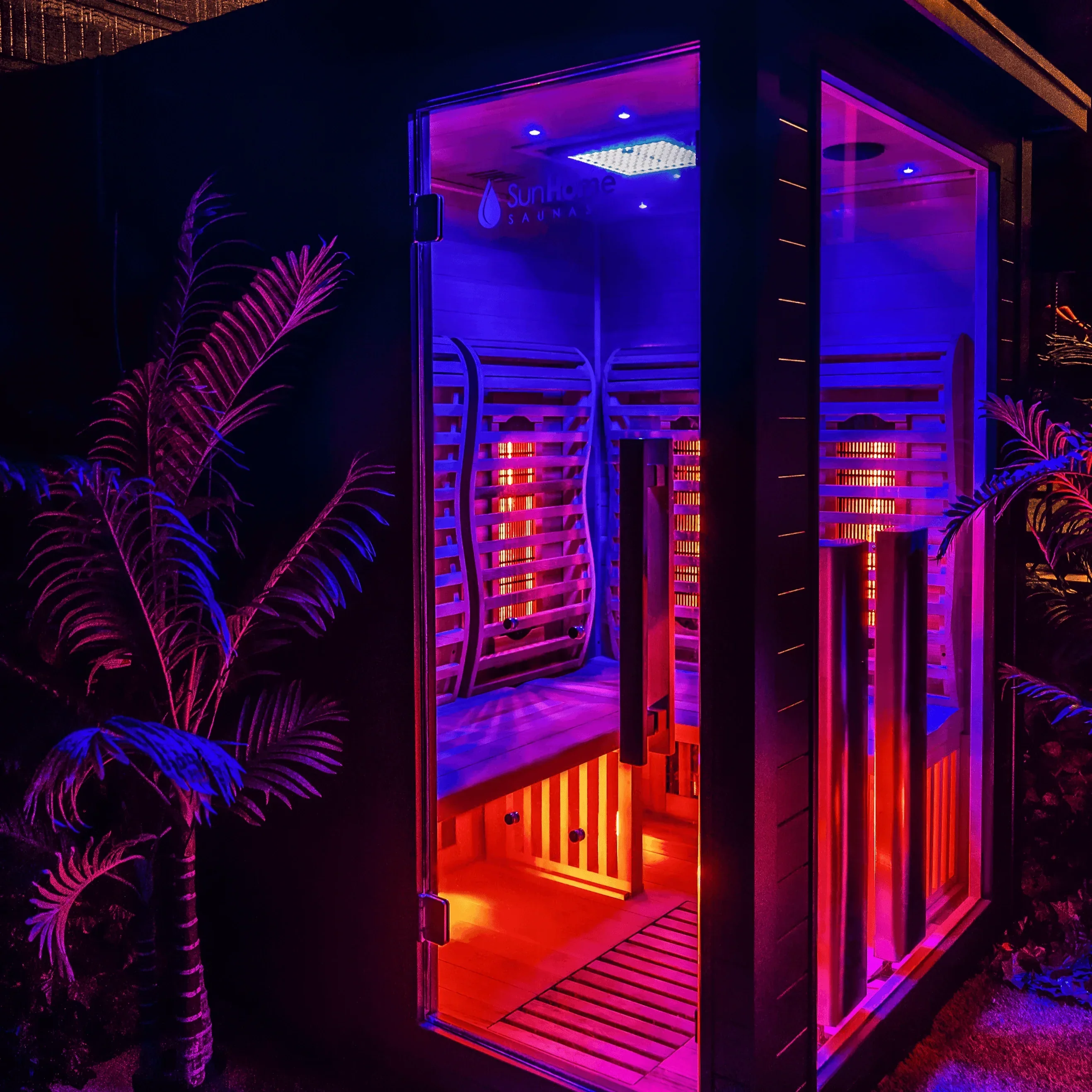 Sun Home Luminar™ Outdoor 2-Person Full Spectrum Infrared Sauna - Image 9